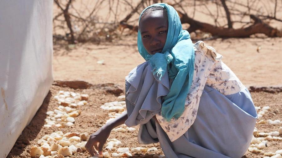 A girl in Sudan.