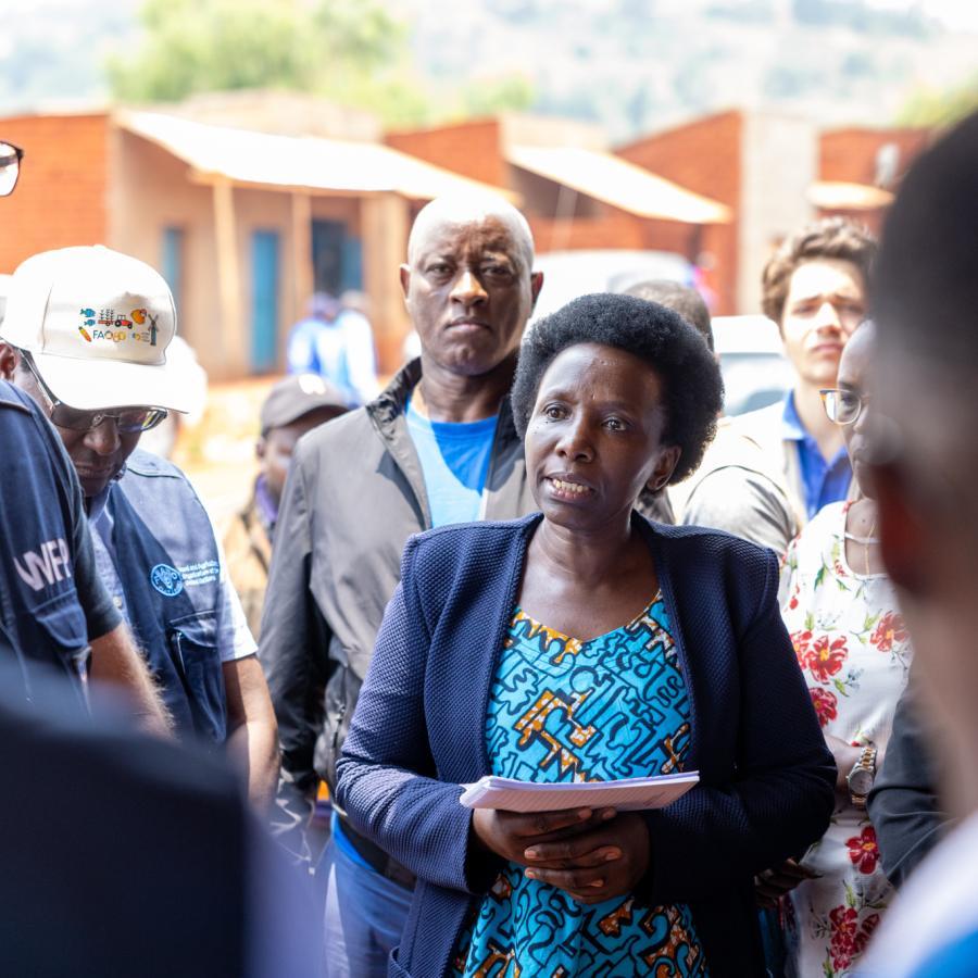 Madame Séraphine CIZA, la déléguée du Directeur général chargé de l'Intégration Régionale et de la Coopération Internationale au Ministère des Affaires Étrangères, de l’Intégration Régionale et de la Coopération au Développement
