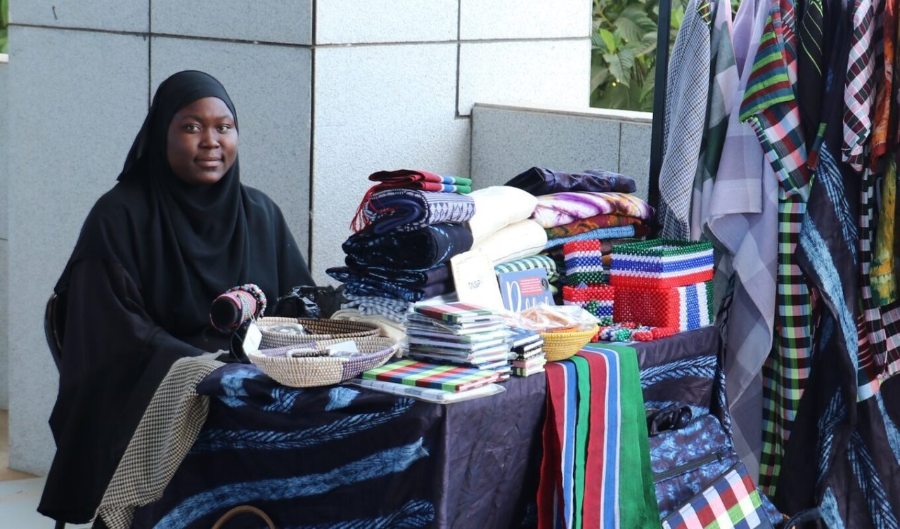 A local woman entrepreneur in The Gambia.