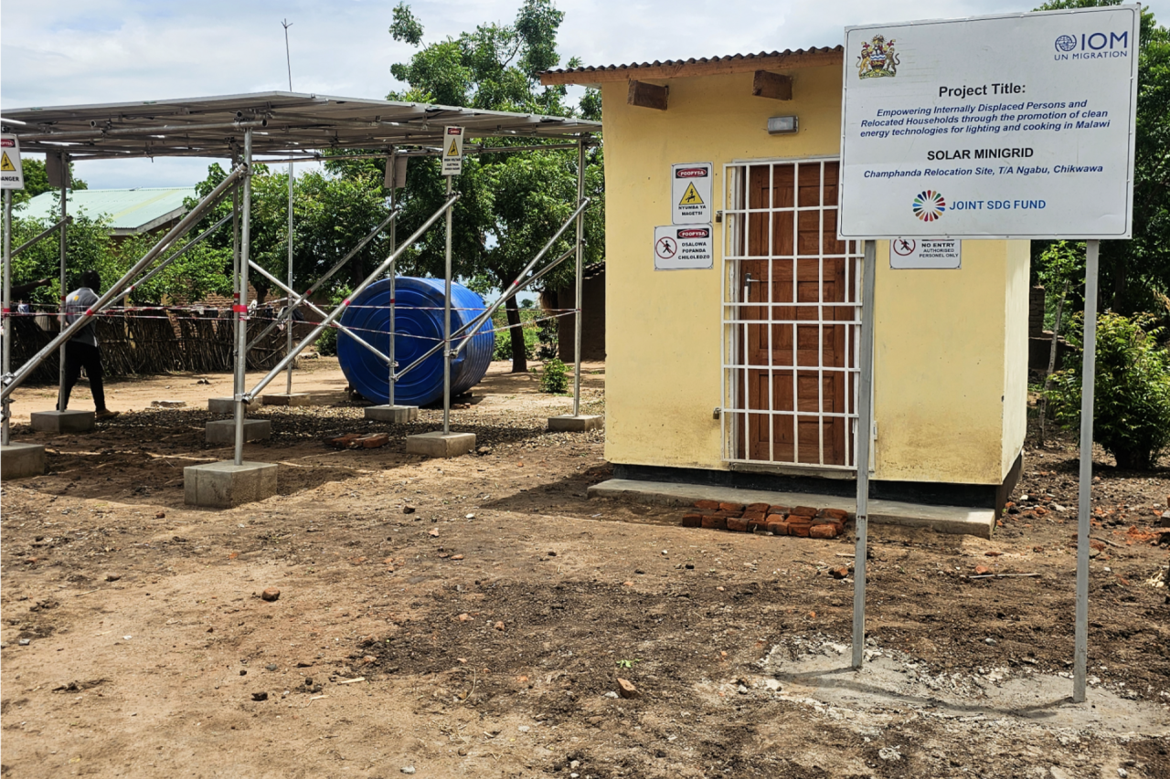 A solar mini-grid in Malawi.