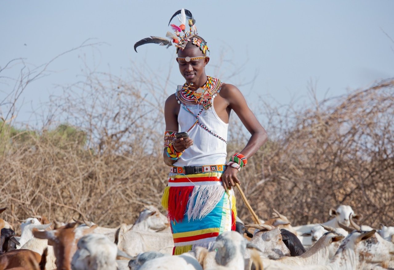 A young pastoralist in Kenya.