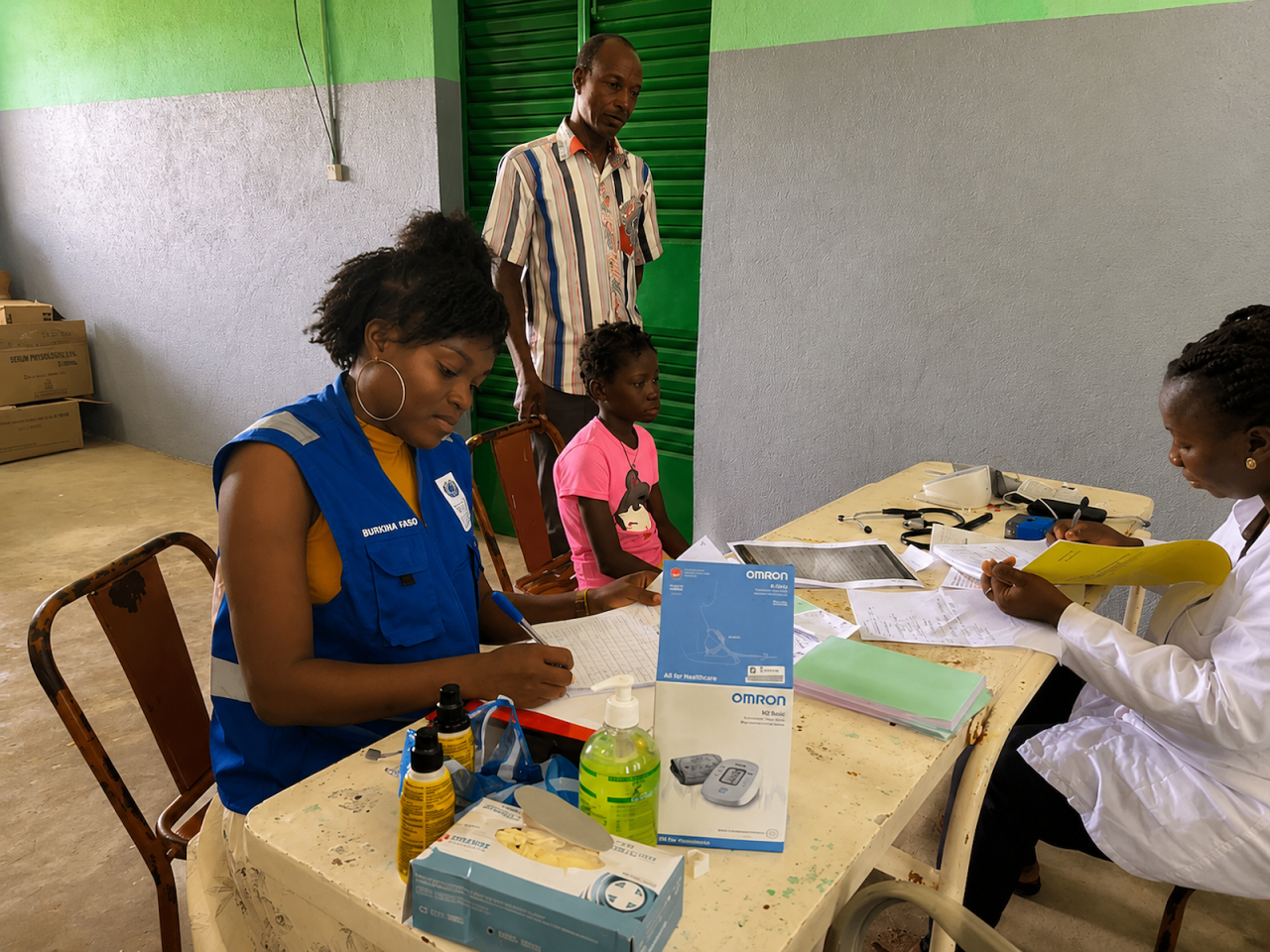 Une volontaire des Nations Unies au Burkina Faso.
