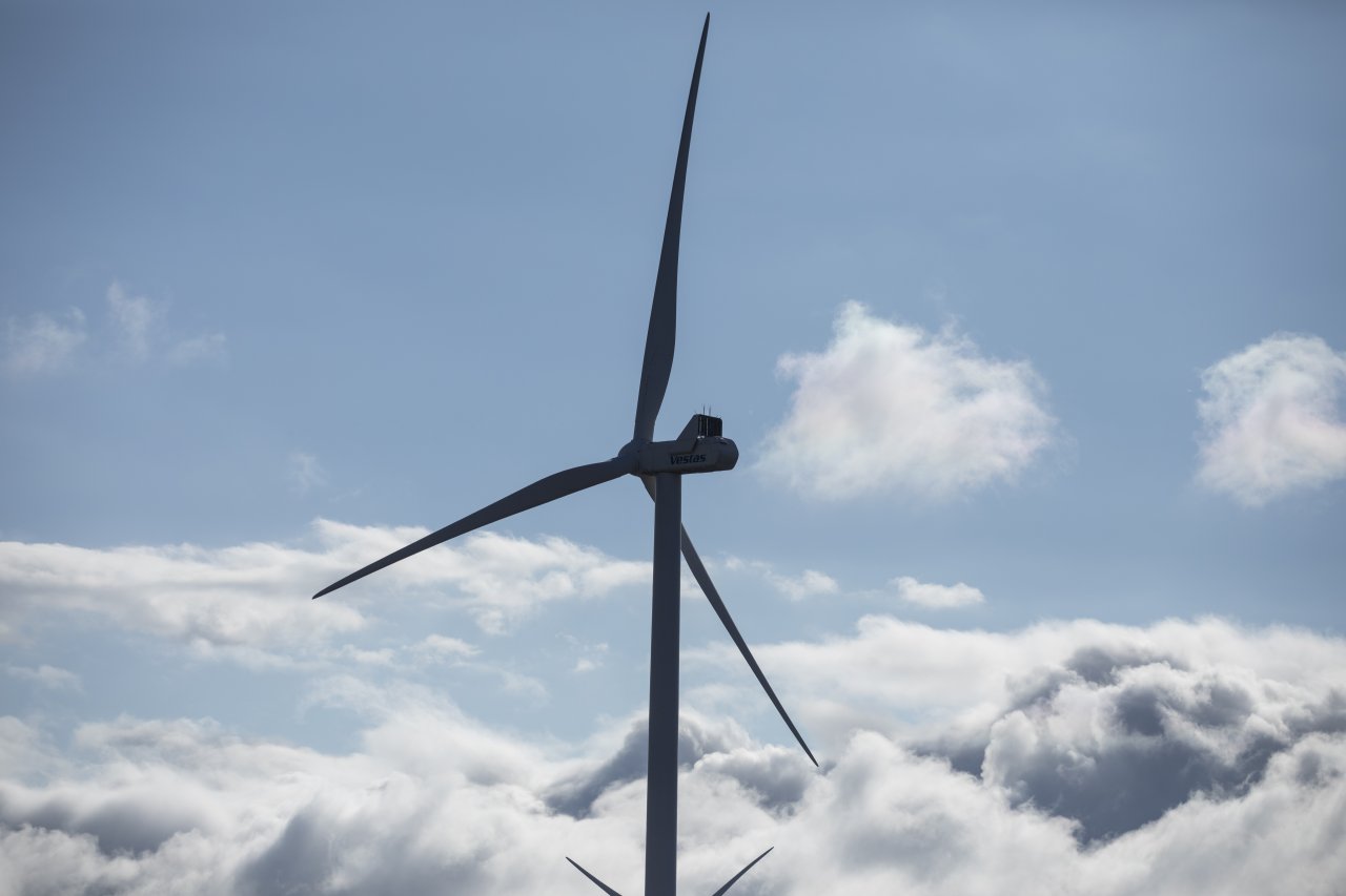 A wind turbine in Georgia.