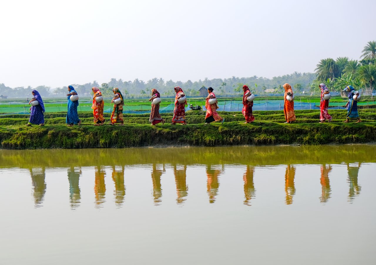 Women farmers in Bangladesh.