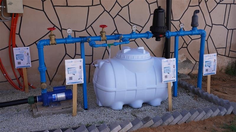 A smart irrigation system in Saudi Arabia.