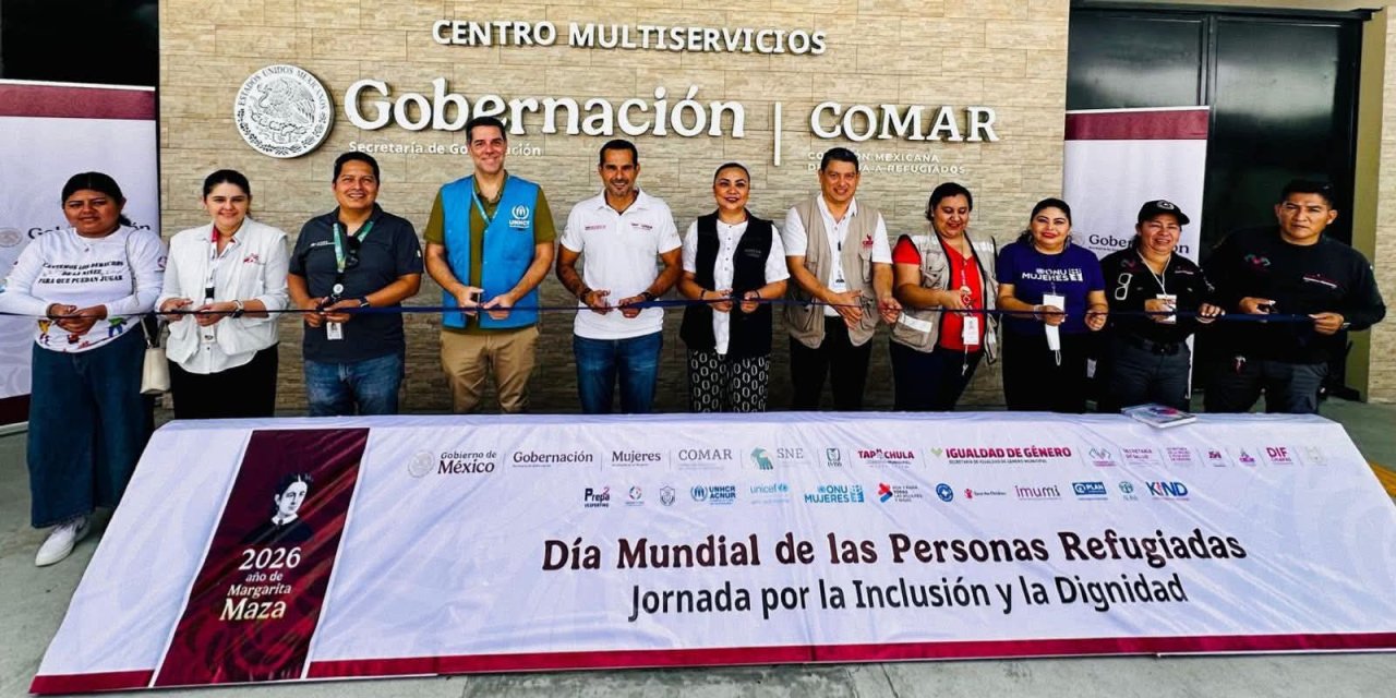 Participantes de un programa de apoyo a la migración en México.