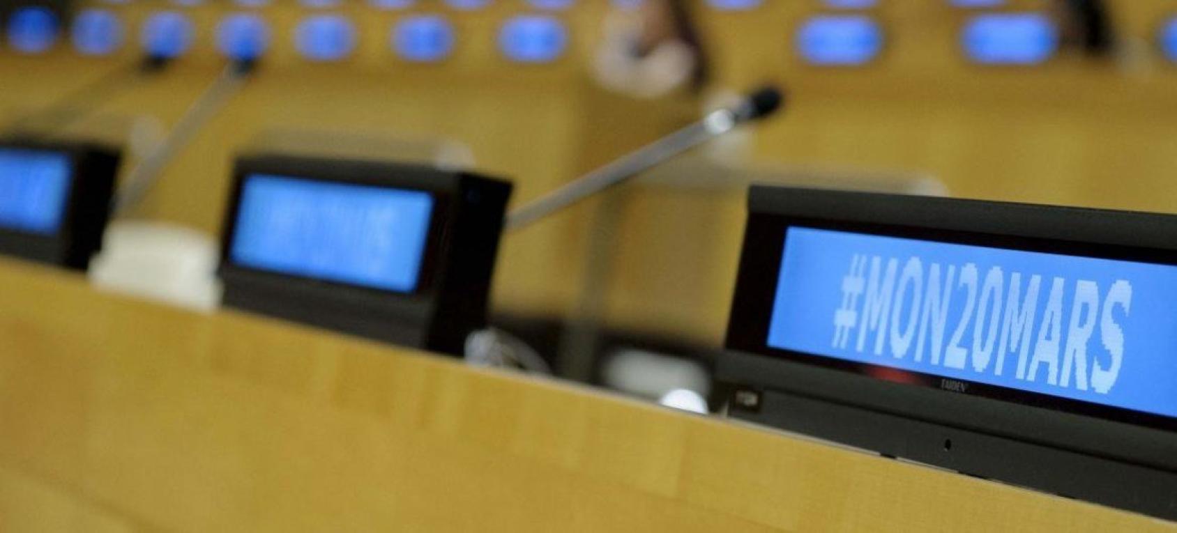 Une discussion interactive sur le multilinguisme organisée au Siège des Nations Unies à l'occasion de la Journée internationale de la francophonie (20 mars 2017). 