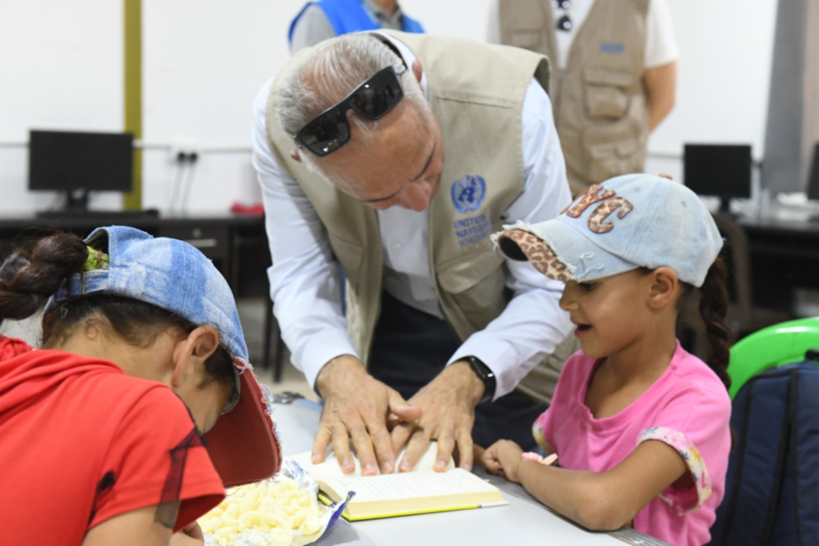 مساحة آمنة في مخيم الأزرق تشرف عليها مفوضية الأمم المتحدة السامية لشؤون اللاجئين