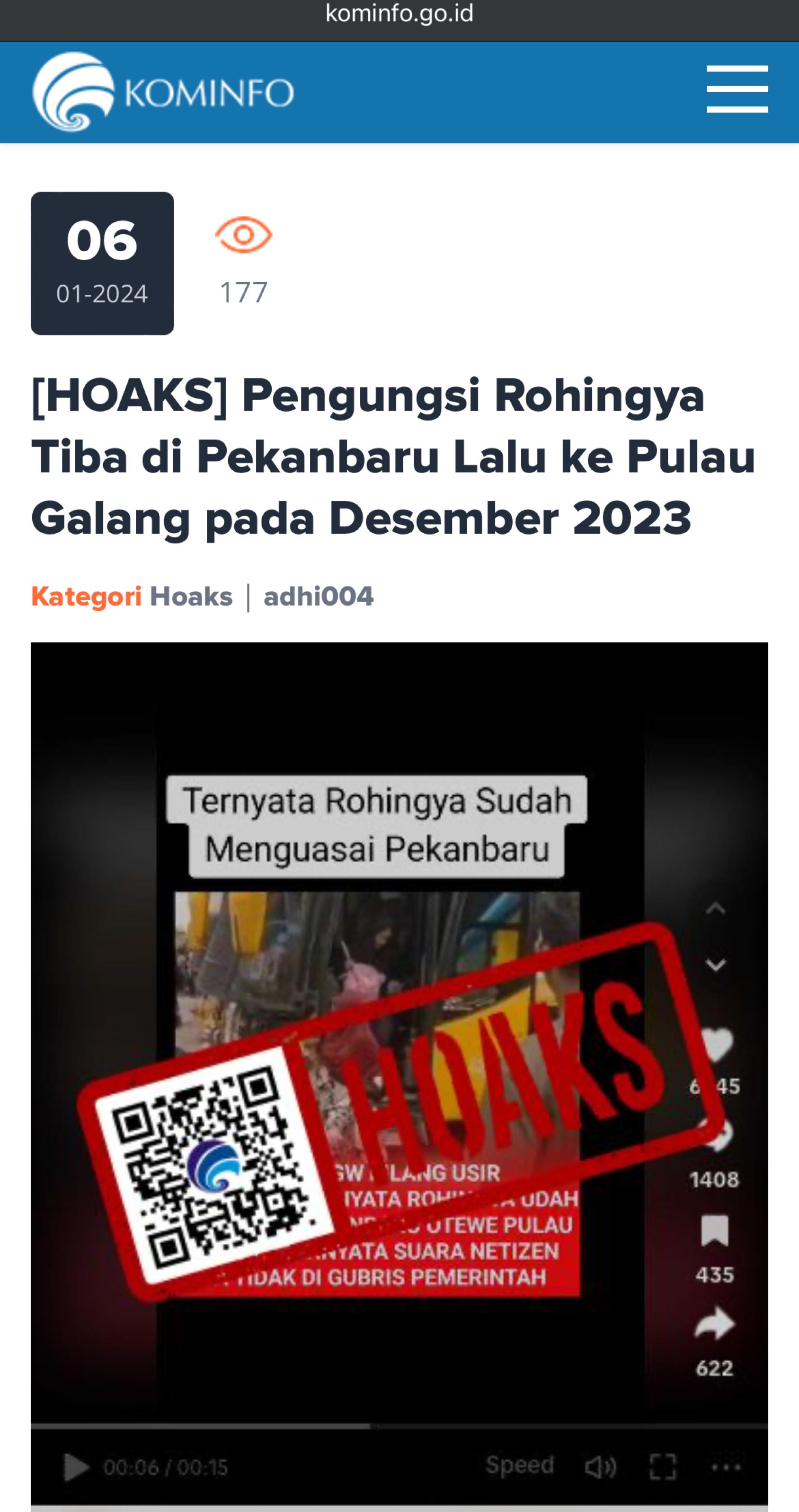 A screenshot of an article in Bahasa