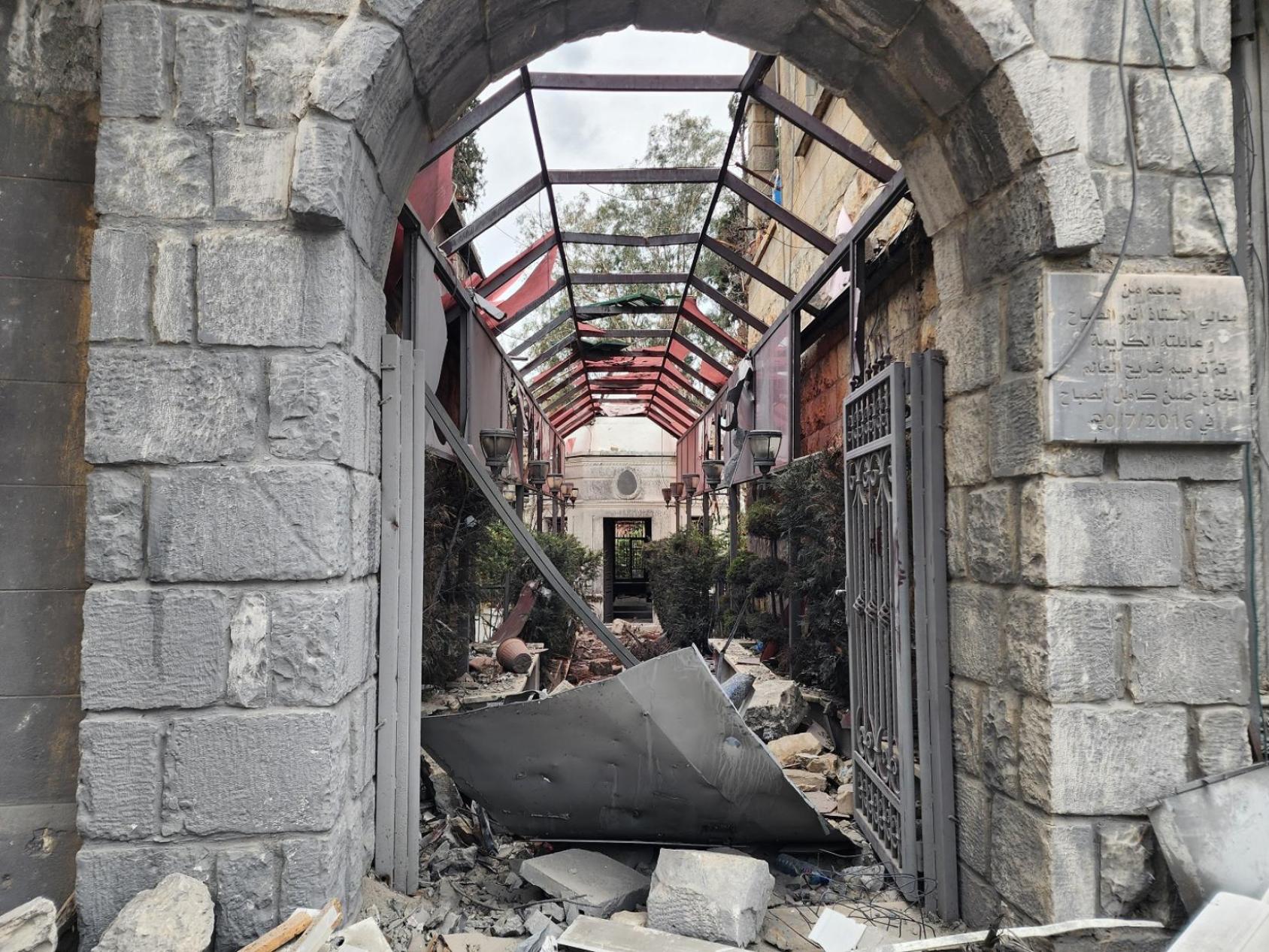 The tomb of the Lebanese scientist and inventor Hassan Kamel Al-Sabbah in Nabatieh.