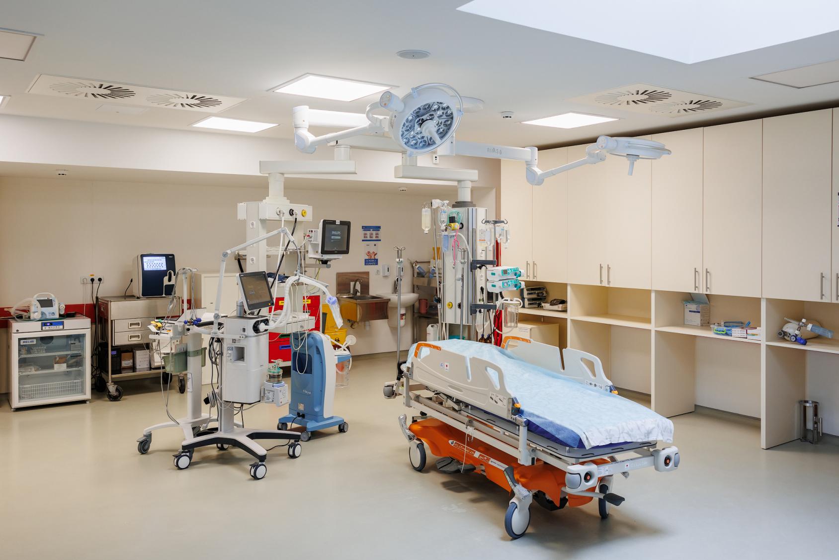 A view of an emergency operating theatre in Moldova