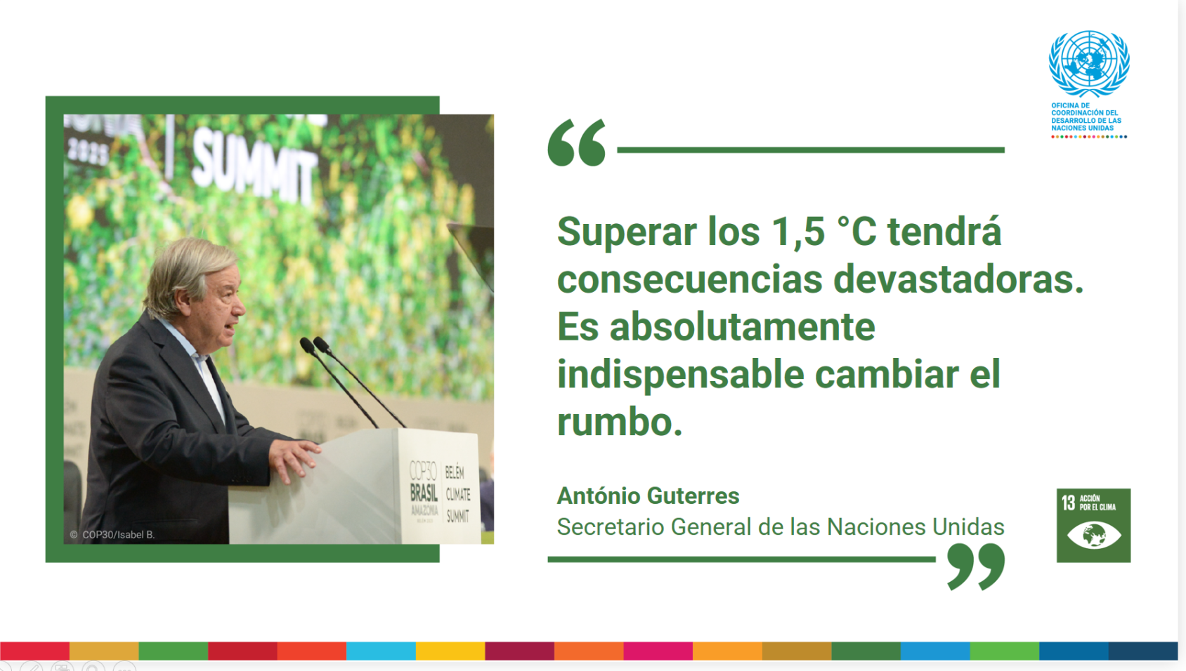 Parte del discurso del Secretario General