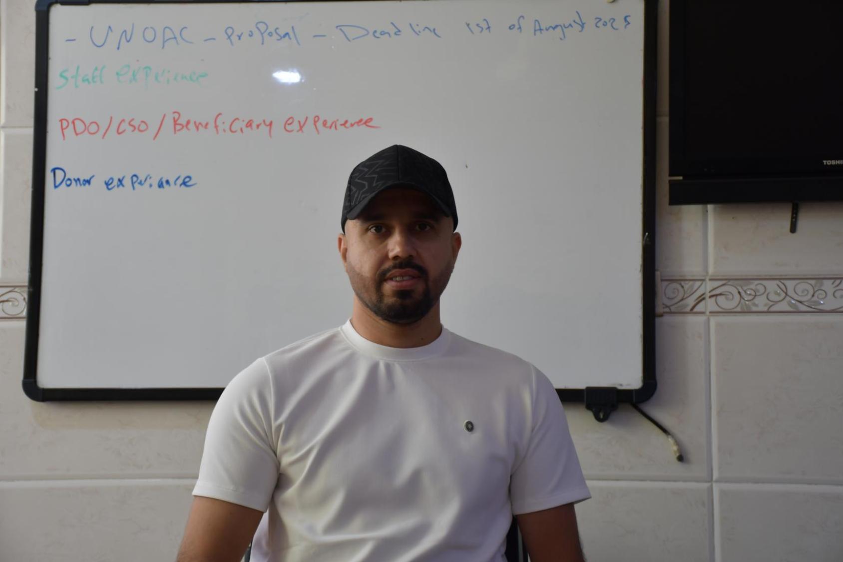 A photo of a person with disability 