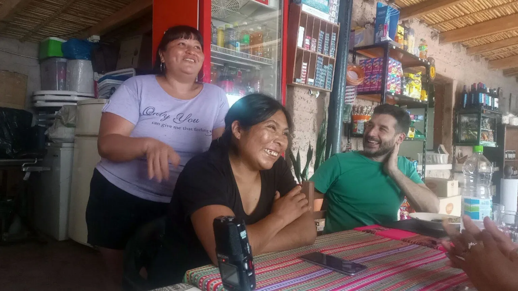 Le personnel de la station de radio