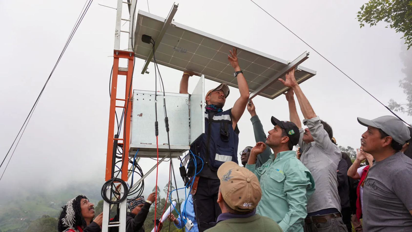 la population locale a construit et continue de gérer le réseau communautaire