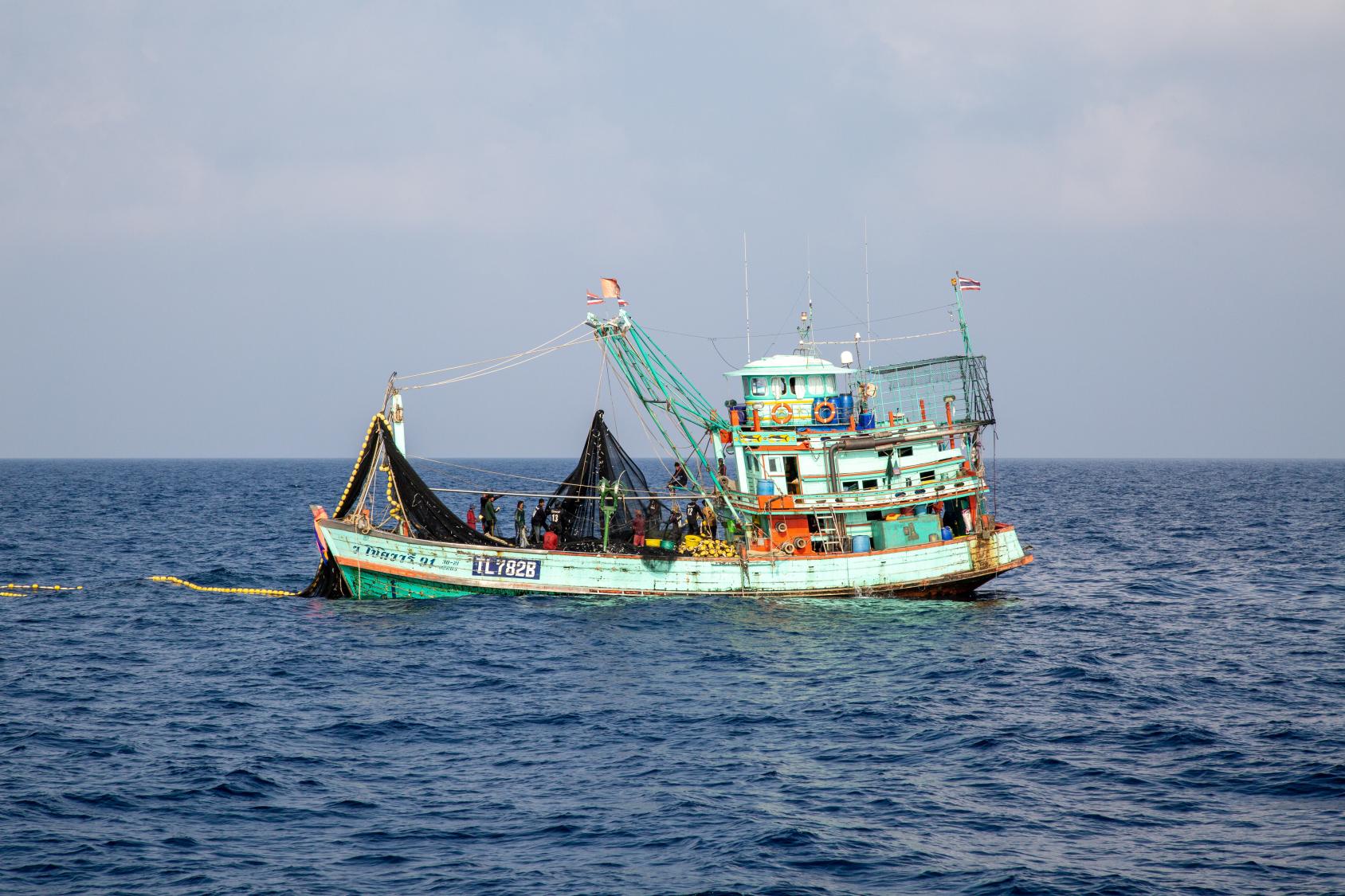 A fishing vessel off the coast of Thailand 