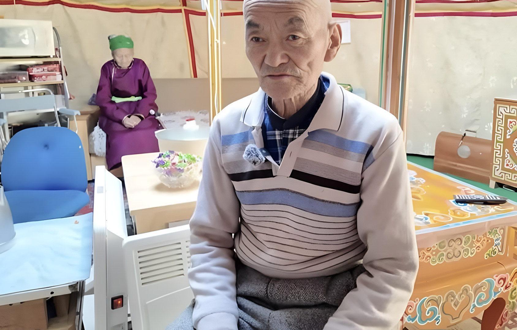 蒙古的一位老人