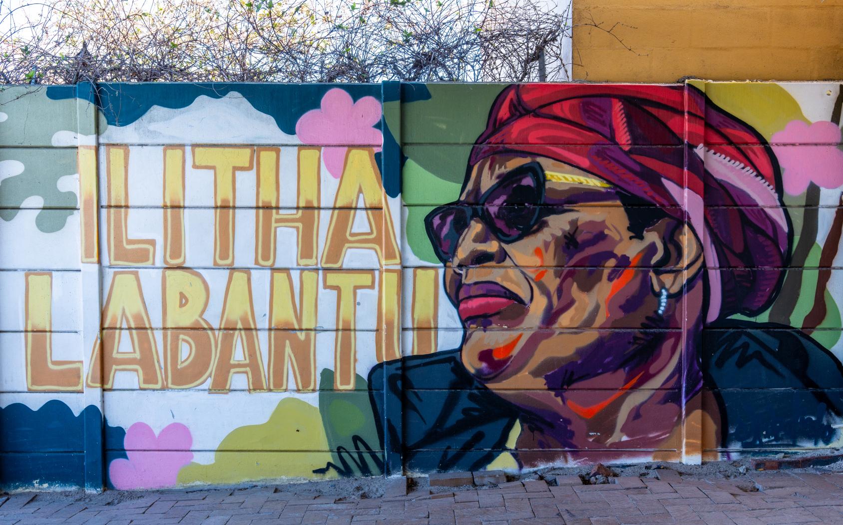 A mural dedicated to a civil society organization combatting gender-based violence in South Africa.