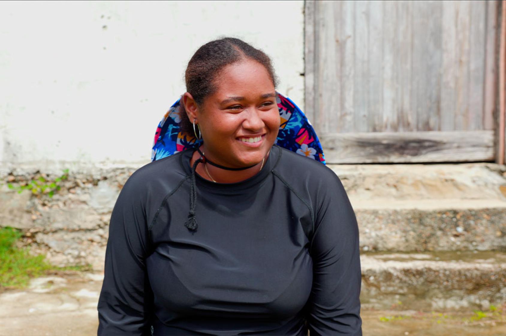 Una joven en Costa Rica.