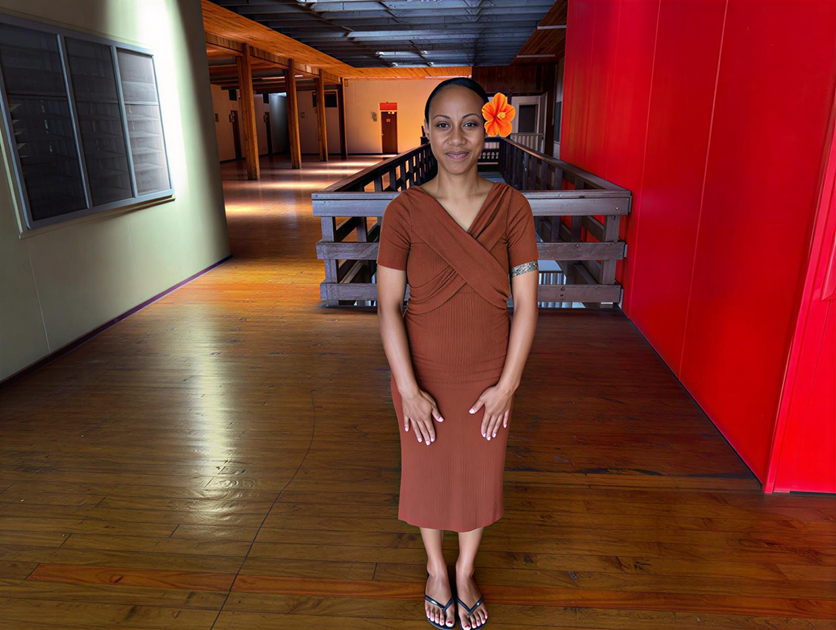 A deaf disability advocate in Samoa.