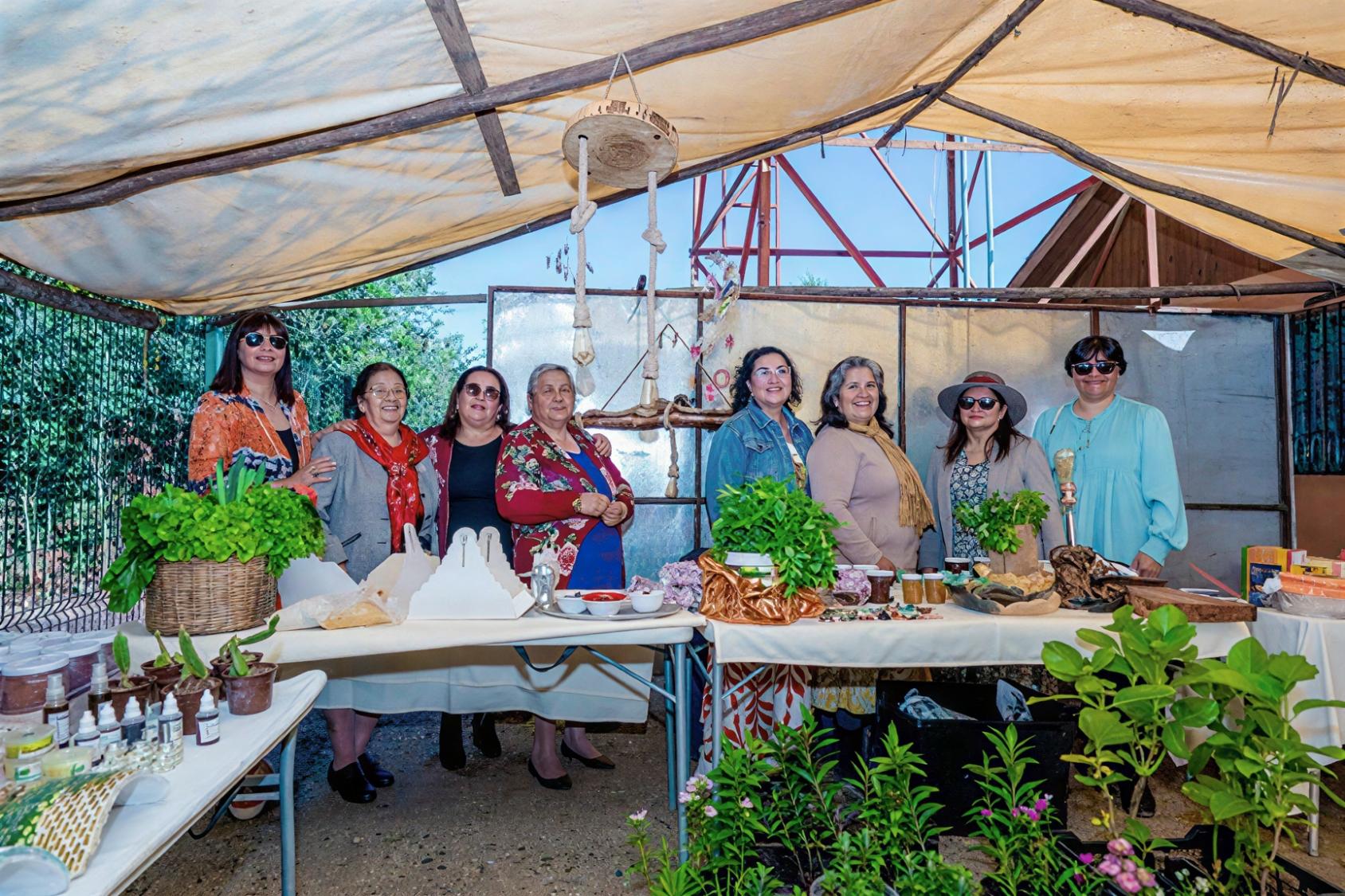 A group of women at a launch event in Chile.