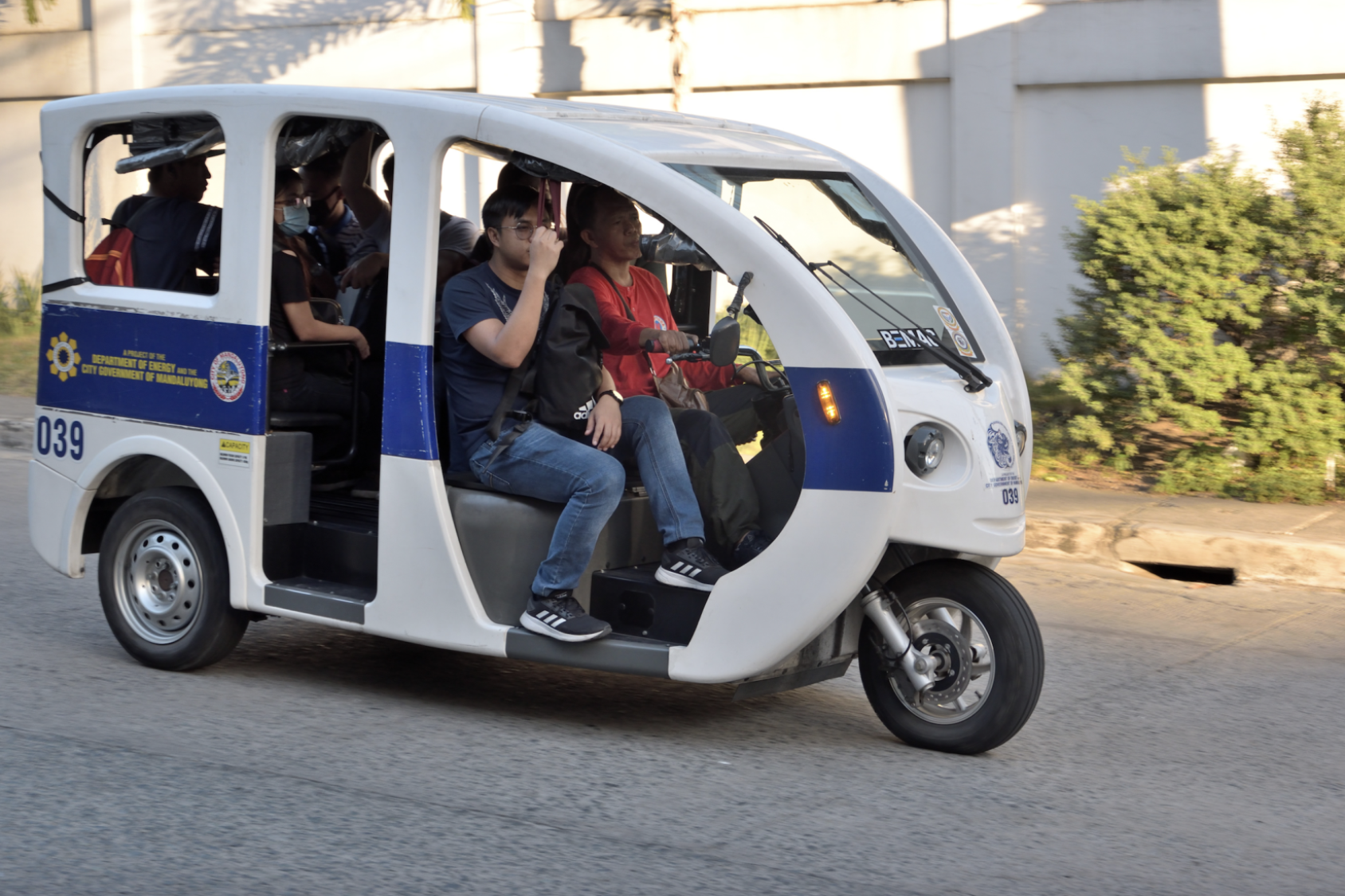 An electric vehicle in the Philippines.