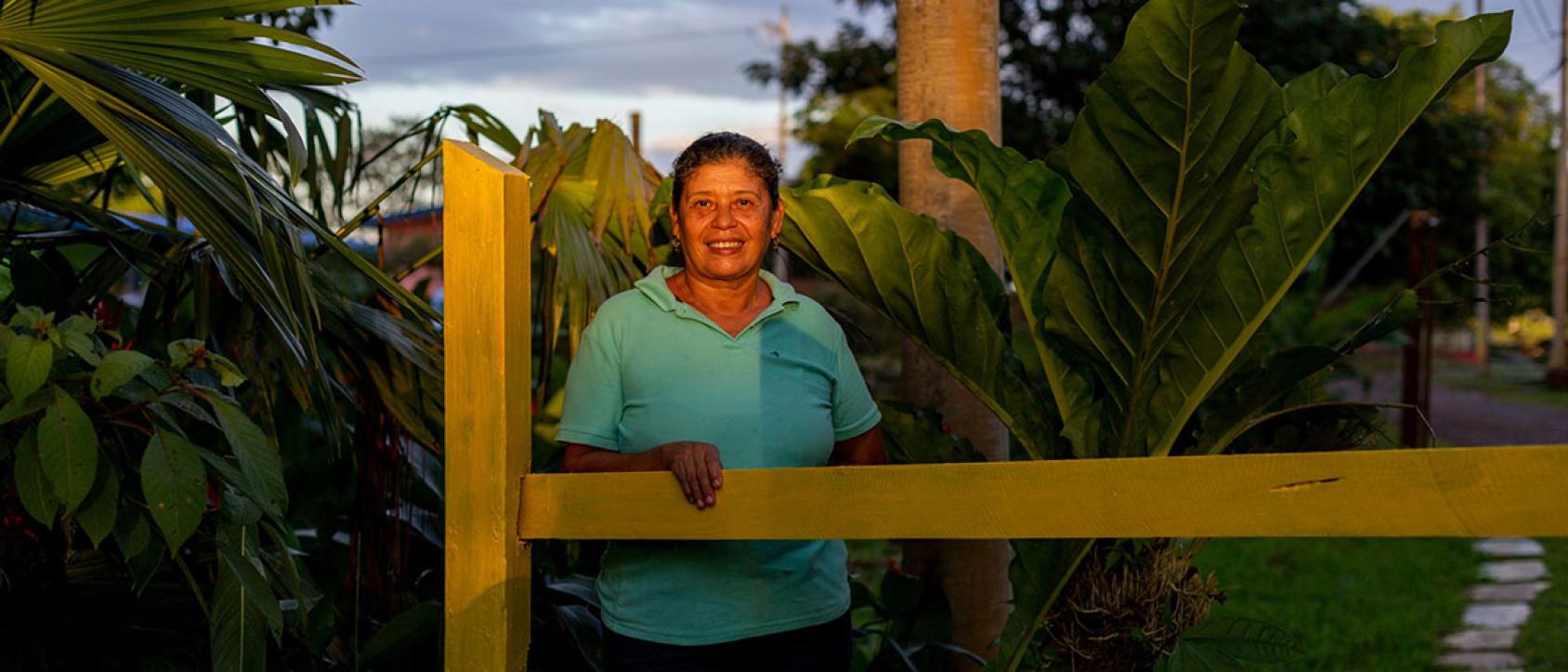 Una mujer en Costa Rica.