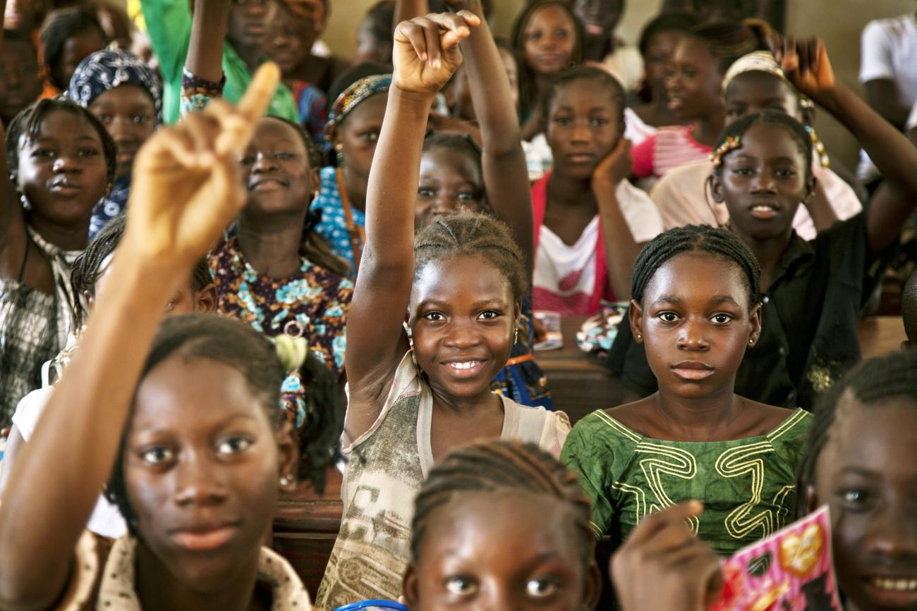 Students at public school in Taliko