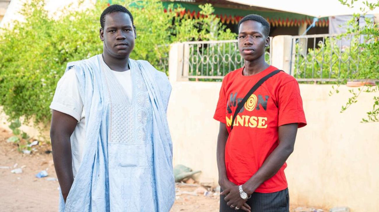 Two men, Babani Sidi Mohamad and Ousmane Mamadou Diaw, standing side by side