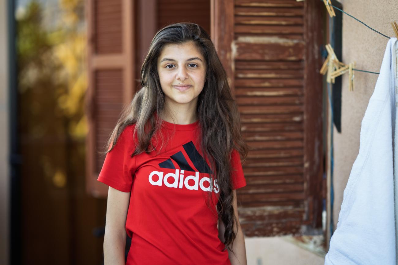 A young girl in Lebanon