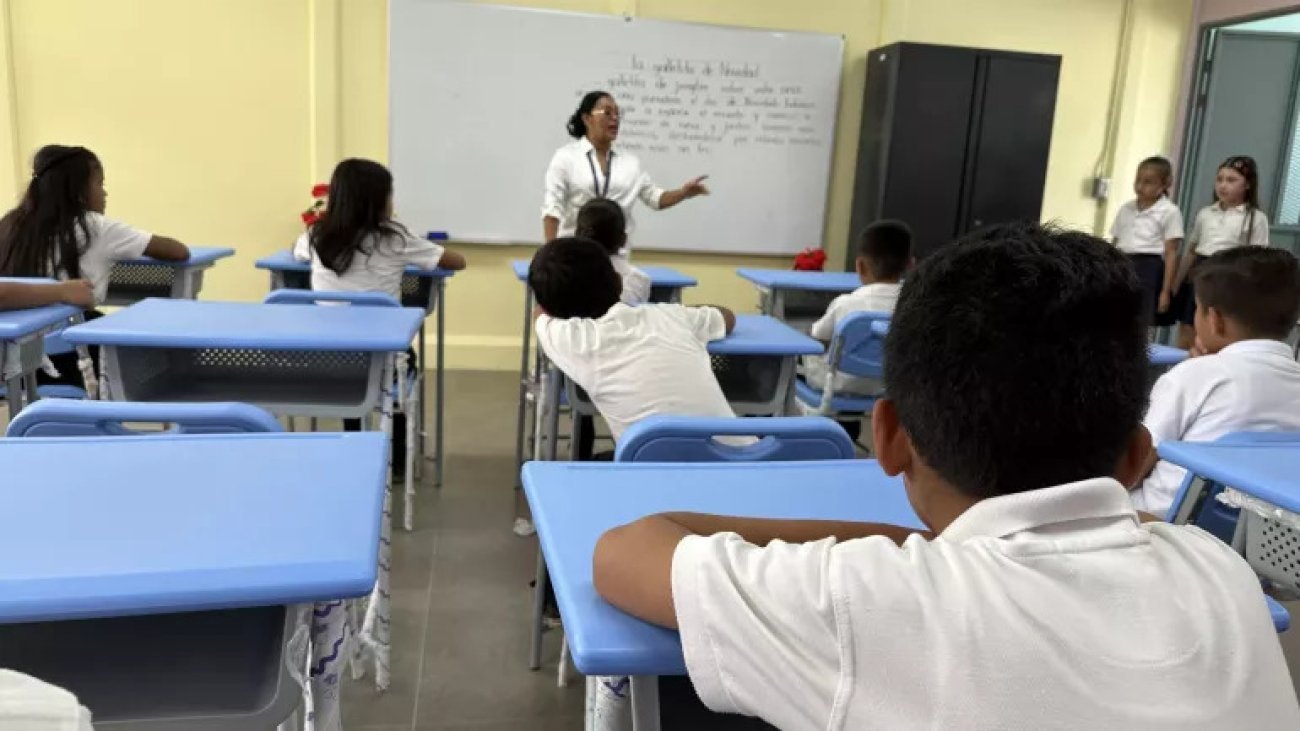 Niños en una clase