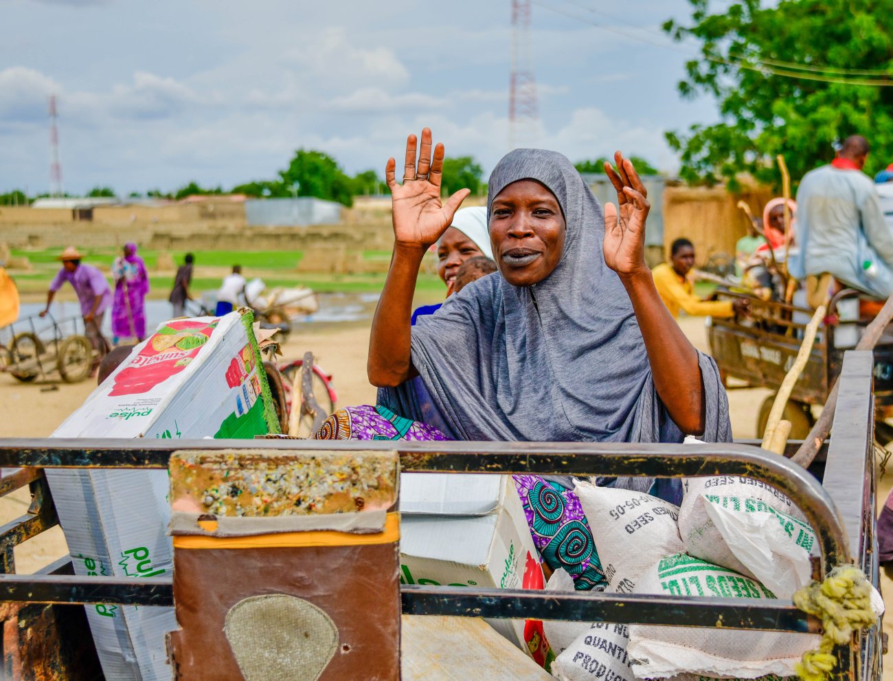 Two women in Nigeria.