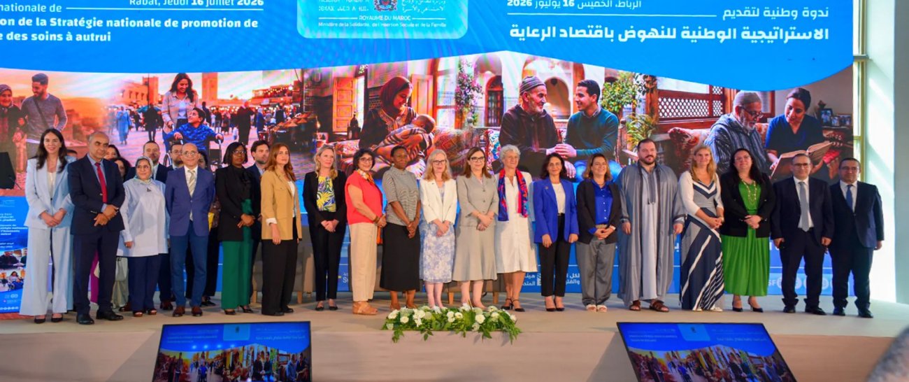 Des participants à une conférence au Maroc.