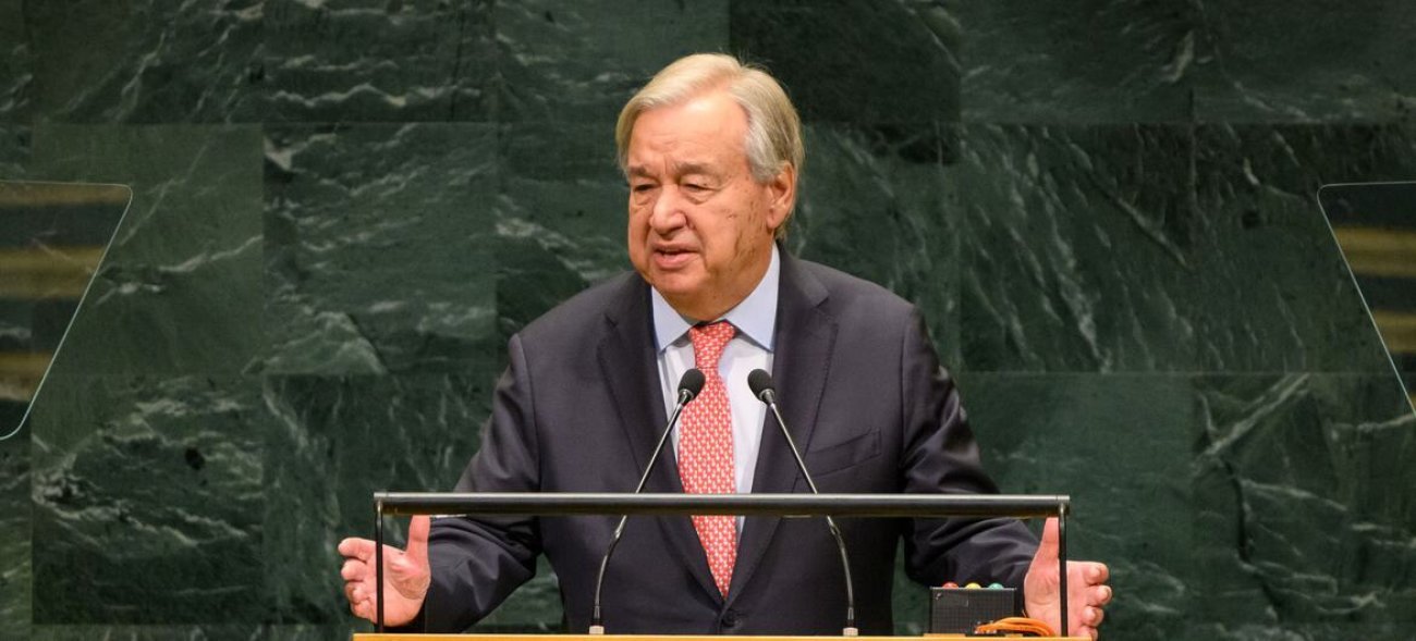 Le Secrétaire général António Guterres.