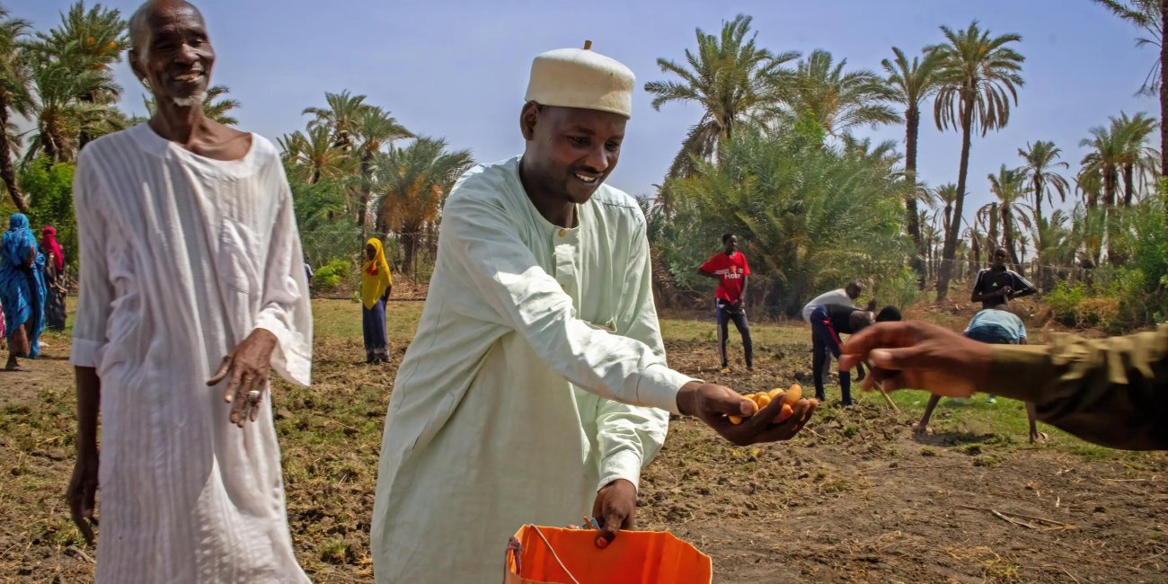 Two farmers in Chad.