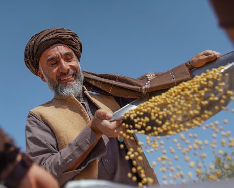 A farmer in Afghanistan.