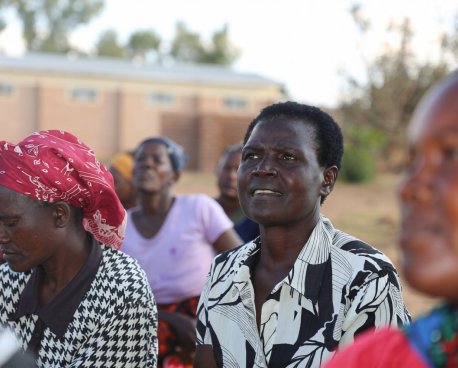A woman farmer in Malawi.