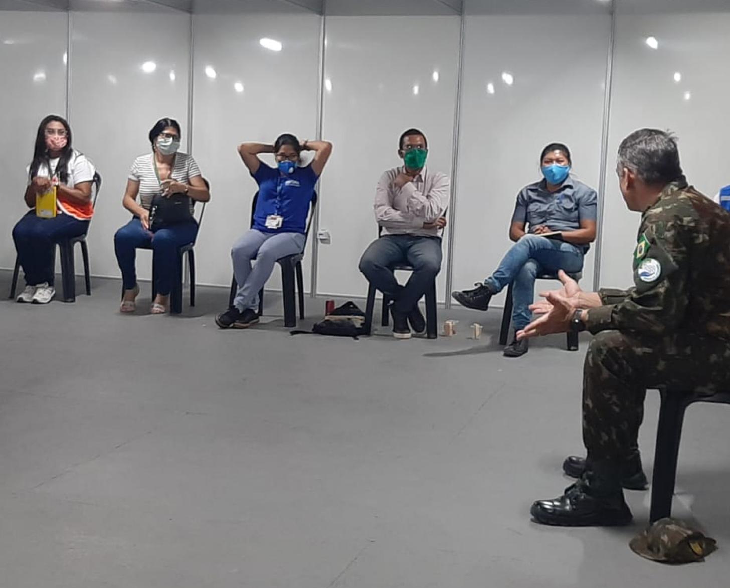 حوار حول الملف الصحي بمشاركة السكان الأصليين من تنظيم المنظمة الدولية للهجرة.