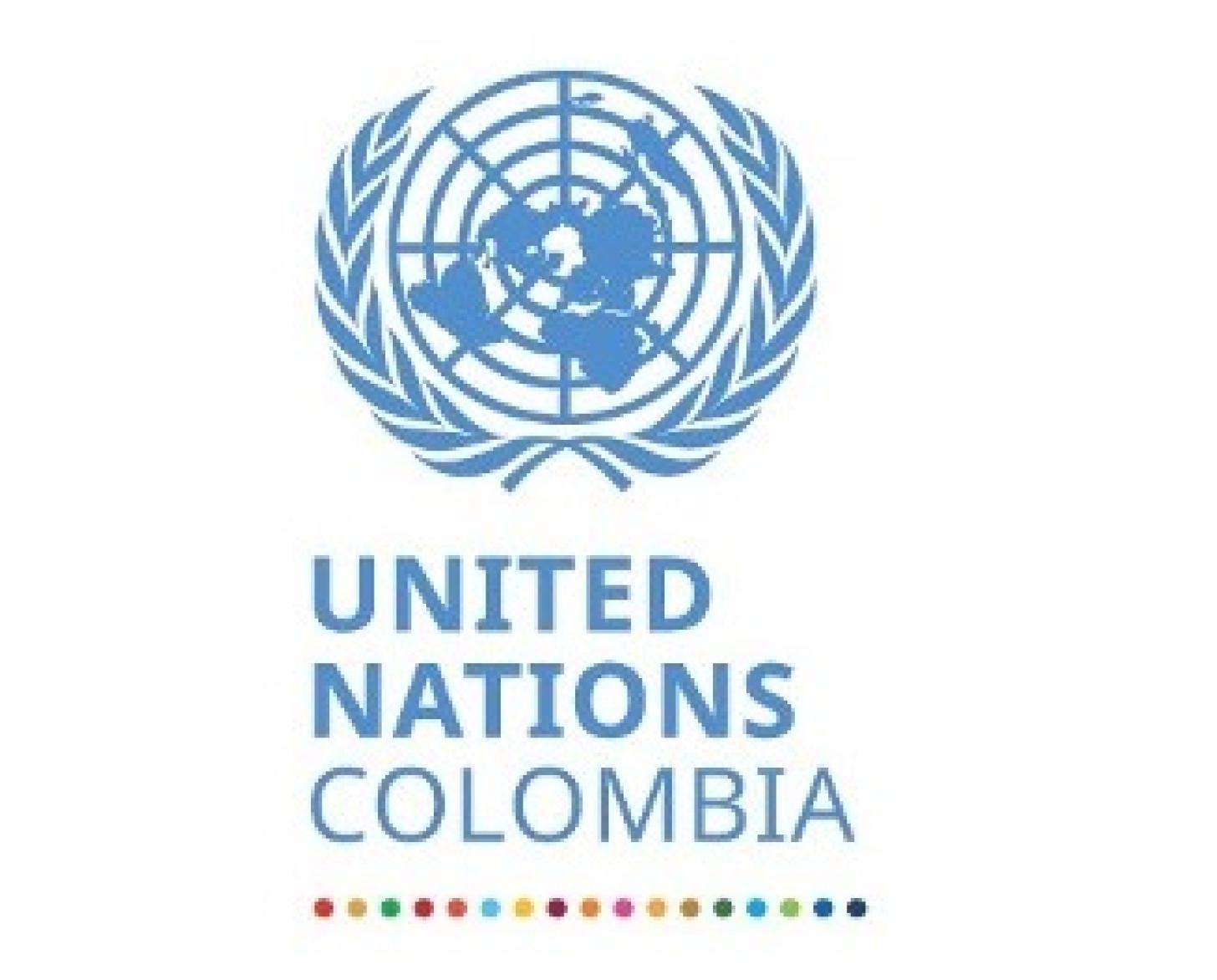 Los logotipos oficiales del Grupo de las Naciones Unidas para el Desarrollo Sostenible para los equipos de las Naciones Unidas en los países: Brasil, Colombia y Perú.