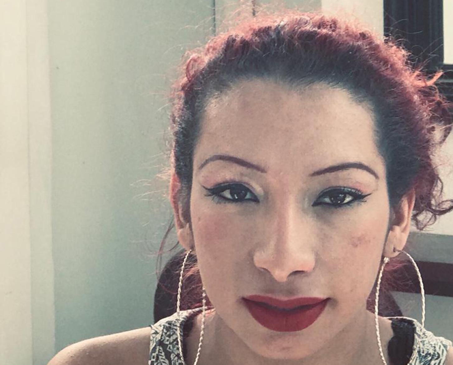 Close up of Astrid Catalina Galiano Esquivel.