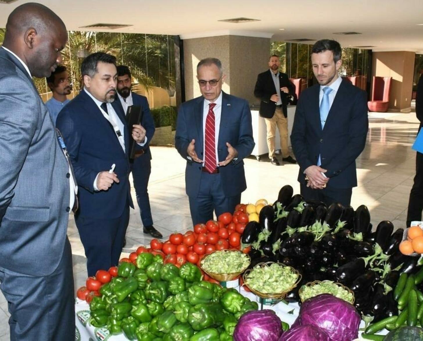 DSRSG/ RC/ HC for Iraq Ghulam Isaczai at the second Iraq National Trade Forum in 2024.