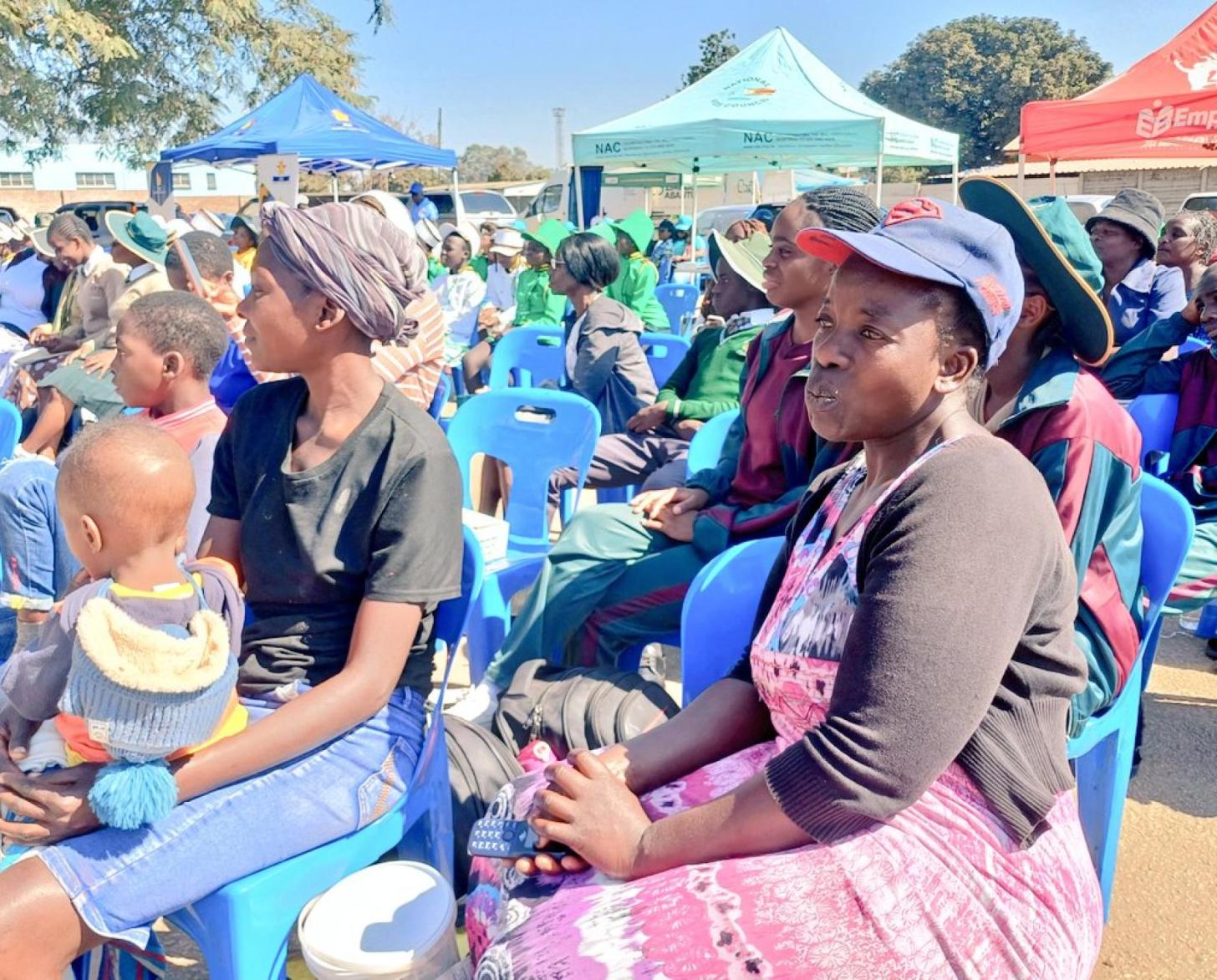 A group of women in an outdoor setting