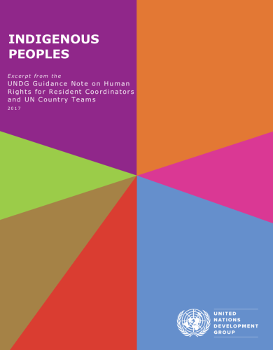 Cover of publication shows colourful diagonal shapes with the title on the top left.