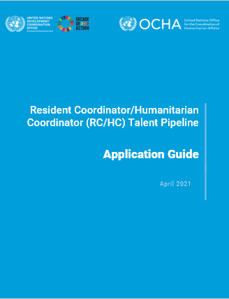 this covers has a blue background, with the logos of DCO and OCHA at the top and the title in the middle