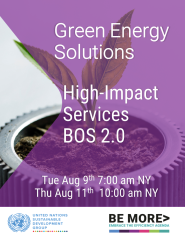 Green Energy Solutions cover with a gear with a plant growing out of it