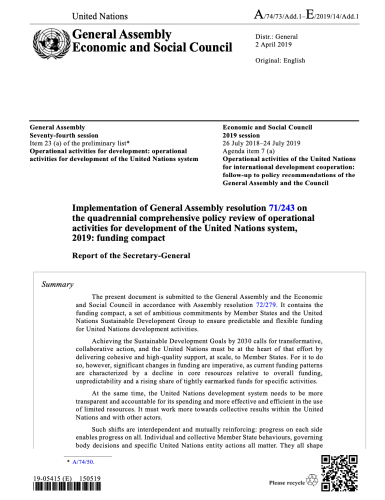 The cover of the Funding Compact