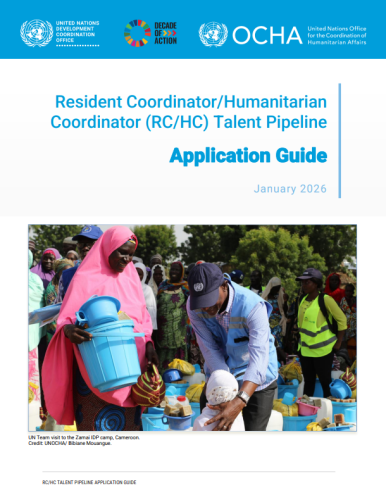 Resident Coordinator/Humanitarian Coordinator (RC/HC) Talent Pipeline Application Guide