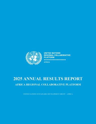 The cover image of the 2025 results report of the Regional Collaborative Platform for Africa.