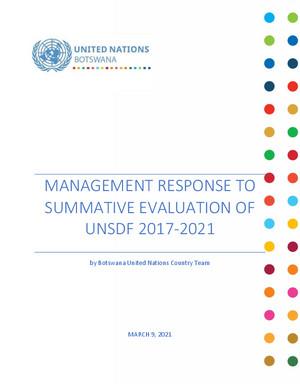 استجابة الإدارة لإطار عمل الأمم المتحدة للمساعدة الإنمائية / تقييم إطار التعاون