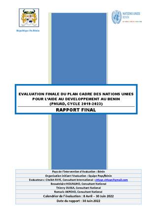 إطار عمل الأمم المتحدة للمساعدة الإنمائية / تقرير تقييم إطار التعاون